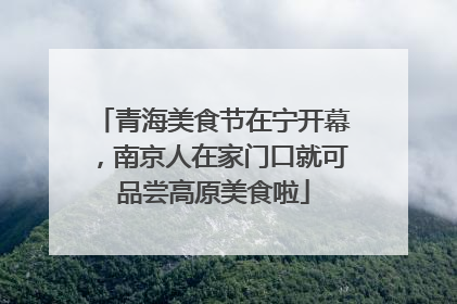 青海美食节在宁开幕，南京人在家门口就可品尝高原美食啦