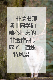 非遗节现场丨同学们精心打磨的非遗作品，成了一道独特风景
