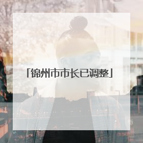 锦州市市长已调整