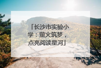长沙市实验小学：萤火筑梦，点亮阅读星河