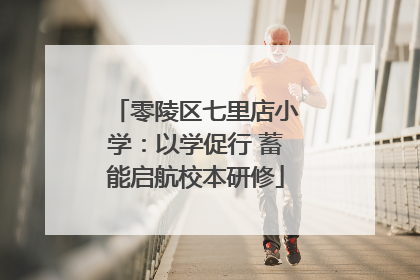 零陵区七里店小学：以学促行 蓄能启航校本研修