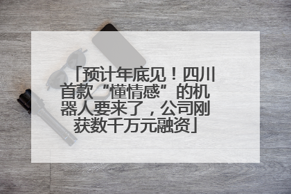 预计年底见！四川首款“懂情感”的机器人要来了，公司刚获数千万元融资