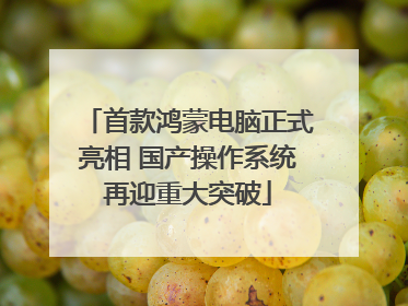 首款鸿蒙电脑正式亮相 国产操作系统再迎重大突破
