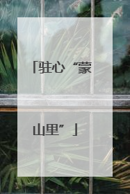 驻心“蒙山里”