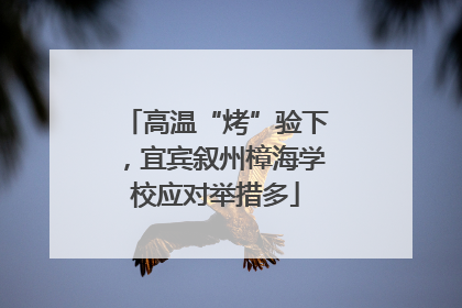 高温“烤”验下，宜宾叙州樟海学校应对举措多