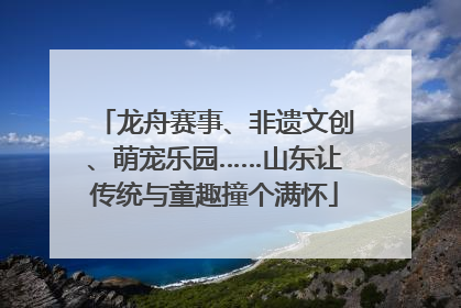 龙舟赛事、非遗文创、萌宠乐园……山东让传统与童趣撞个满怀