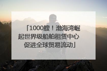 1000艘！渤海湾崛起世界级船舶租赁中心 促进全球贸易流动