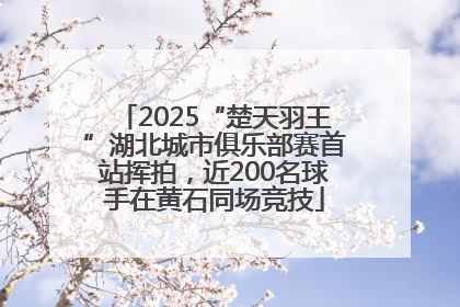 2025“楚天羽王”湖北城市俱乐部赛首站挥拍，近200名球手在黄石同场竞技