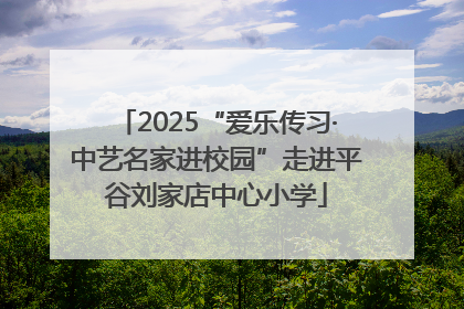 2025“爱乐传习·中艺名家进校园”走进平谷刘家店中心小学