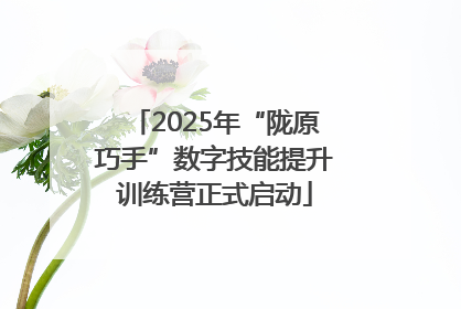 2025年“陇原巧手”数字技能提升训练营正式启动