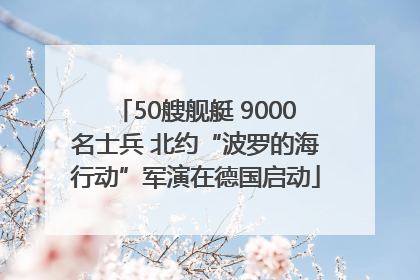 50艘舰艇 9000名士兵 北约“波罗的海行动”军演在德国启动