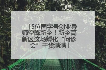 5位国字号创业导师空降新乡！新乡高新区这场孵化“问诊会”干货满满