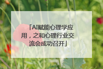 AI赋能心理学应用，之和心理行业交流会成功召开