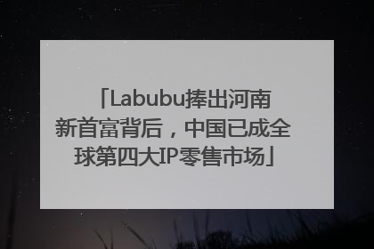 Labubu捧出河南新首富背后，中国已成全球第四大IP零售市场