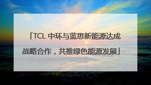 TCL 中环与蓝思新能源达成战略合作，共推绿色能源发展